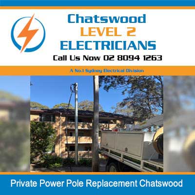 Residential property with power poles replacement in Chatswood